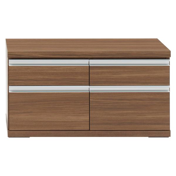 フナモコ ラチス ローチェスト 【幅90×48cm】 リアルウォールナット FLD-90S【送料無料】（代引不可）の通販は