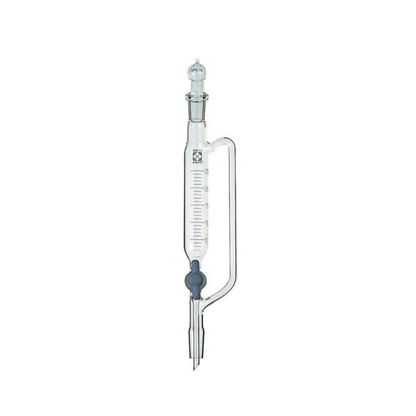 【柴田科学】SPC分液ロート 圧力平衡側管 PTFEコック付 25mL（代引不可）