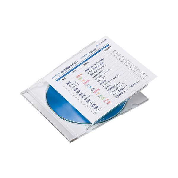 （まとめ）サンワサプライ プラケース用インデックスカード・薄手（罫線入） JP-IND13-100【×5セット】（代引不可）