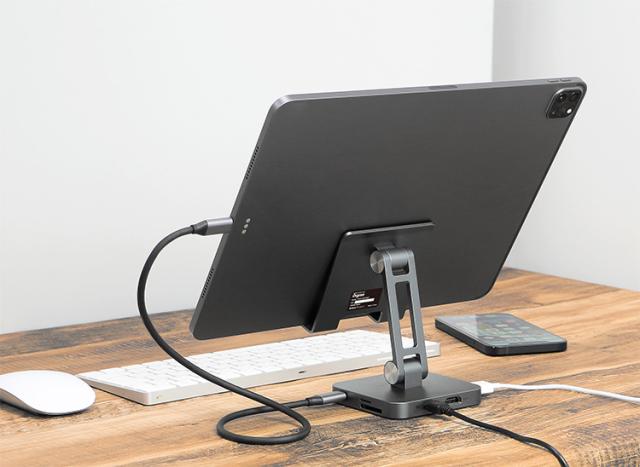 日本正規代理店 プリンストン 7in1 USB Type-C スタンド型ドッキングステーション( PD87W対応 / 4K出力 / マルチディスプレイ ) PUD-CDOC7ST【送料無料】