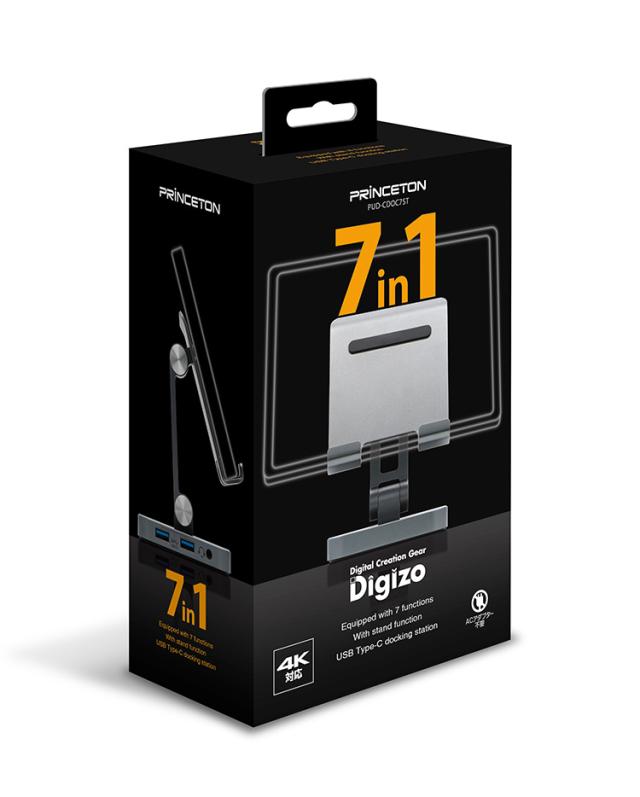 日本正規代理店 プリンストン 7in1 USB Type-C スタンド型ドッキングステーション( PD87W対応 / 4K出力 / マルチディスプレイ ) PUD-CDOC7ST【送料無料】