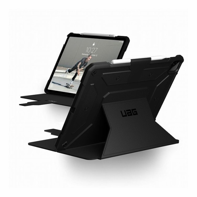 【日本正規代理店品】URBAN ARMOR GEAR 12.9インチ iPad Pro 第5 4世代対応 METROPOLISケース手帳型 ブラック UAG-IPDPROLF5-BK【送料無