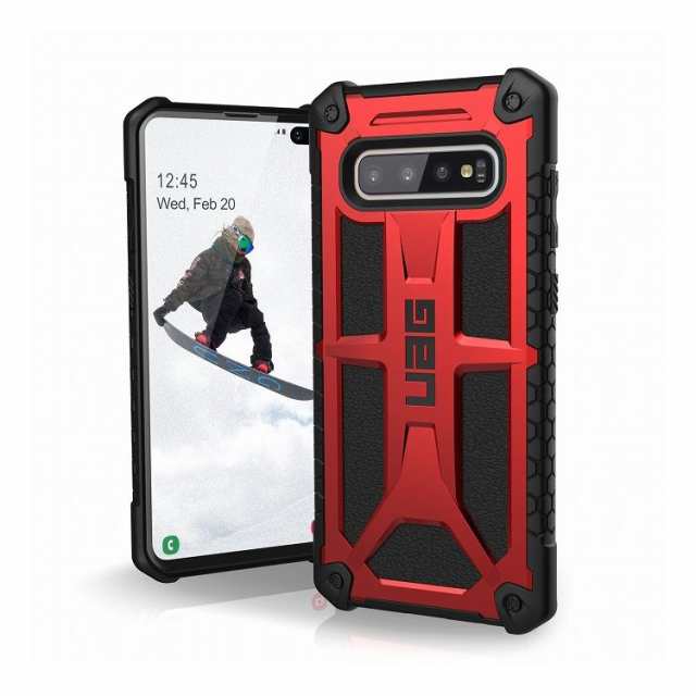 【日本正規代理店品】 URBAN ARMOR GEAR Samsung Galaxy S10+対応耐衝撃ケース MONARCH クリムゾン UAG-GLXS10PLS-P-CR【送料無料】の通販は