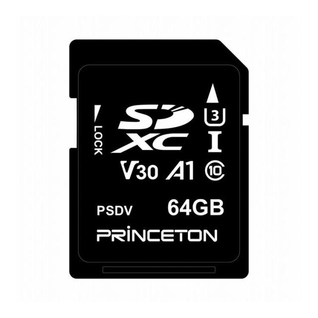 プリンストン ビデオ録画用 SDXCカード UHS-I V30対応 64GB PSDV-64G【送料無料】の通販は