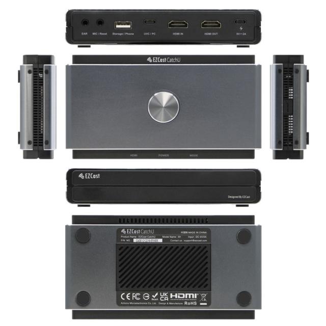 アウトレット】 EZ-CATCHU-B01 プリンストン EZCast 4K60p パススルー