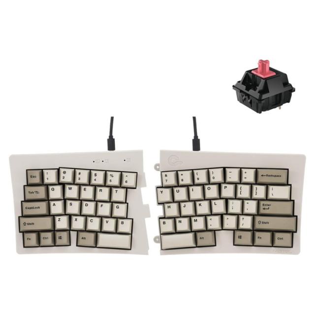 Barocco Mistel MD600 Alpha Rhino (英語配列/静音赤軸) 左右分離型 有線式 メカニカルキーボード 【日本正規代理店品】 ML-MD600ABT-U-SR/WH キーボード【送料無料】