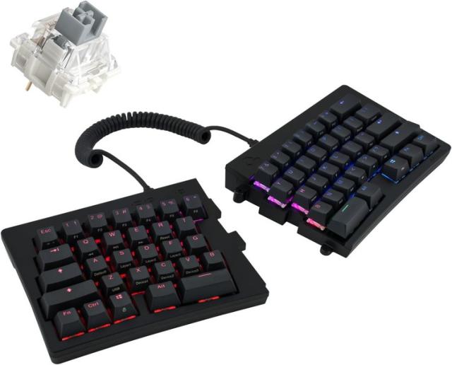 Barocco Mistel MD600 Alpha (英語配列/銀軸) 左右分離型 有線式 メカニカルキーボード 【日本正規代理店品】 ML-MD600ABT-U-SV/BK キーボード【送料無料】