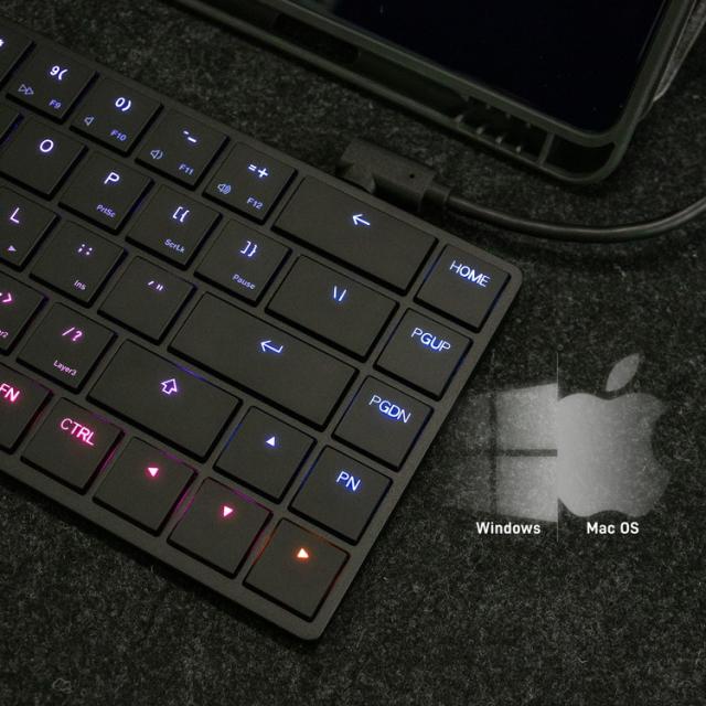 Barocco Mistel AIRONE (英語配列/タクタイル) 有線式 メカニカルキーボード 【日本正規代理店品】 ML-MD68-U-TL/BK キーボード【送料無料】_3