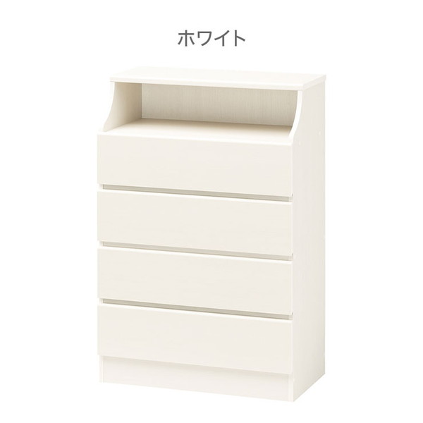 白井産業 チェスカ 四段 チェスト 幅74cm チェスト 引出し 棚付き 飾り棚付き 収納 衣類収納 片付け 組み合わせ 4段 片付け 整理 整頓 2梱包(代引不可)【送料無料】_6
