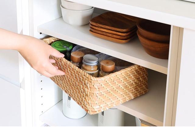 カウンター下収納 キャビネット 棚 幅120cm 高さ85cm 奥行30cm