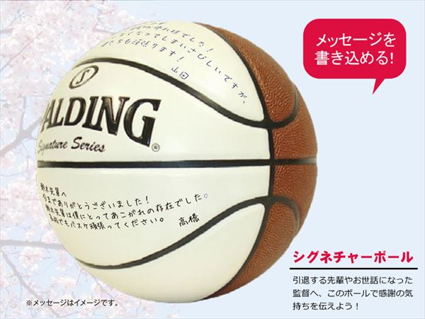バスケットボール 7号 スポルディング 7号 スポルディング SPALDING シグネチャーボール サインボール【送料無料】の通販は