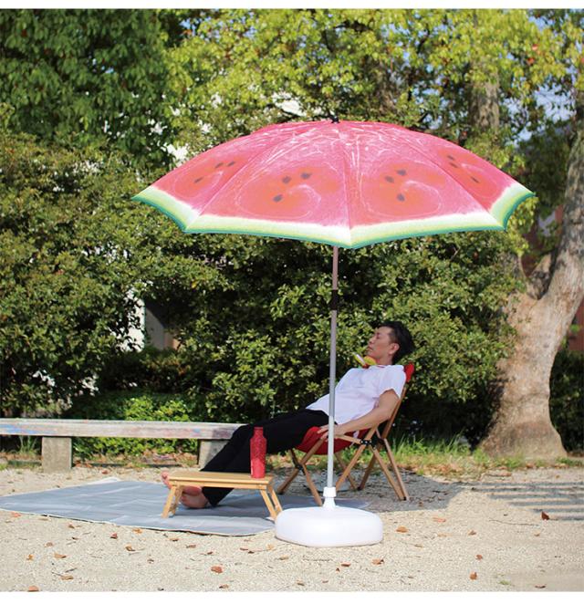 Luana ビーチパラソル180cm 1 9kg 高さ調節 紫外線 Uvカット 海水浴 ビーチ アウトドア レジャー キャンプ 代引不可 送料無料 の通販はau Pay マーケット リコメン堂