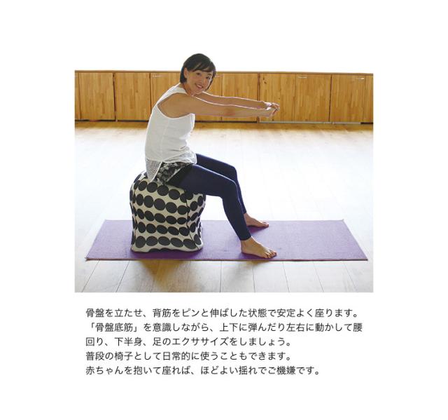 ジェリーフィッシュチェア 北欧柄 バランスボール エクササイズ