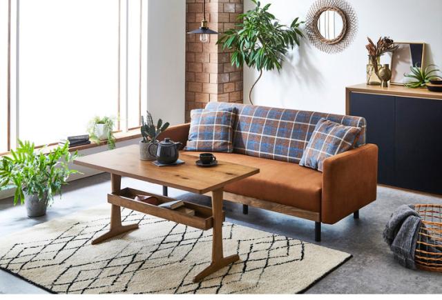 専用 不二貿易 70697 FITサイドボード（ナチュラル/ブラック）[70697