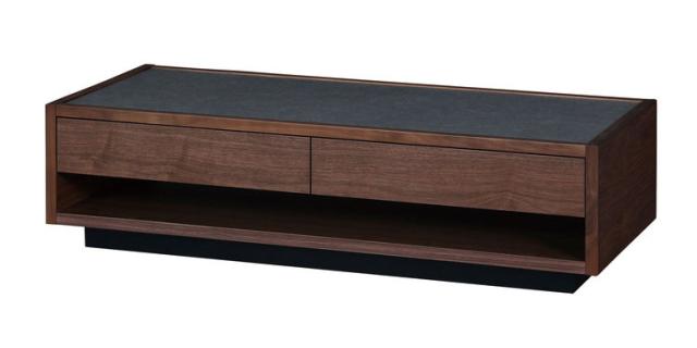 センターテーブル 国産 幅120cm メラミン素材 防汚 耐熱 傷に強い お手入れ簡単 引き出し 収納 オープン収納 和風 日本 模様替え 引っ越し 新生活(代引不可)【送料無料】_2