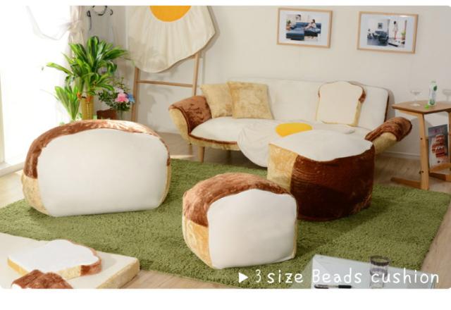人をダメにする食パンビーズソファ ビーズクッション ビーズクッション 日本製 大きい 食パン A603 XL(代引不可)【送料無料】_8