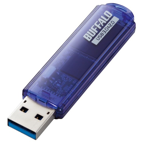 USB3.0対応 USBメモリー スタンダードモデル 64GB ブルー バッファロー RUF3-C64GA-BL(代引き不可)【送料無料】
