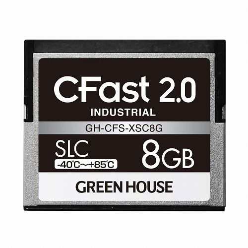 グリーンハウス CFast2.0 SLC -40~+85℃ 8GB GH-CFS-XSC8G(代引不可)