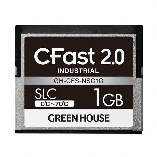 グリーンハウス CFast2.0 SLC 0~70℃ 1GB GH-CFS-NSC1G(代引不可)【送料無料】