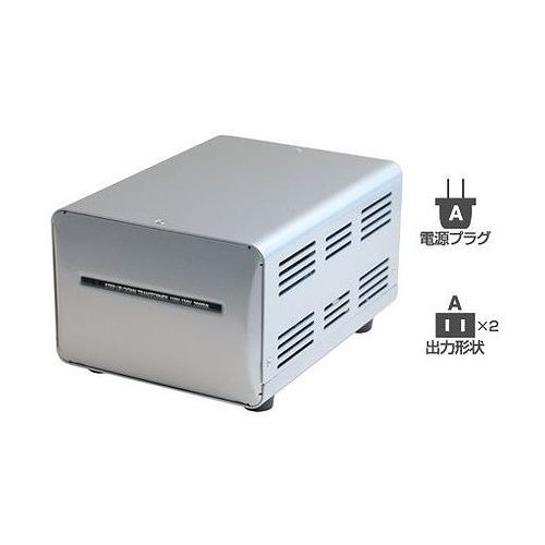 カシムラ 海外国内用型変圧器110-130V/2000VA WT-2UJ(代引不可)【送料無料】