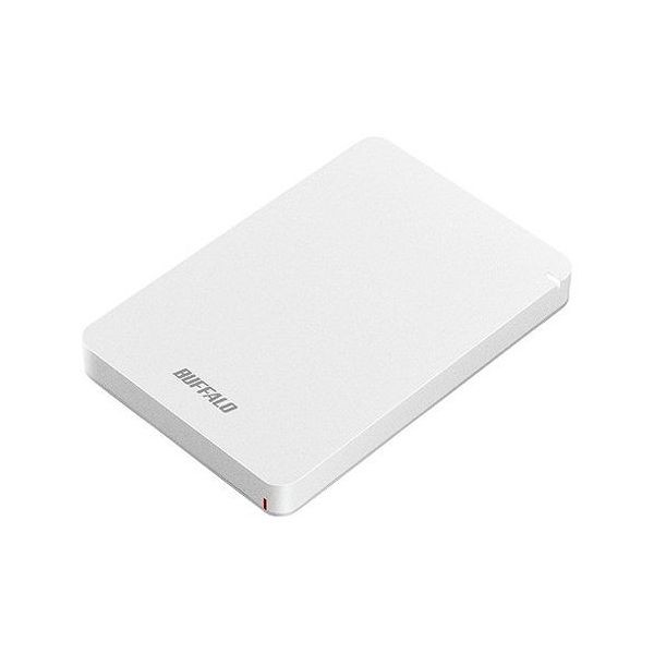 バッファロー USB3.1(Gen.1)対応 耐衝撃ポータブルHDD 1TB ホワイト HD-PGF1.0U3-WHA(代引不可)