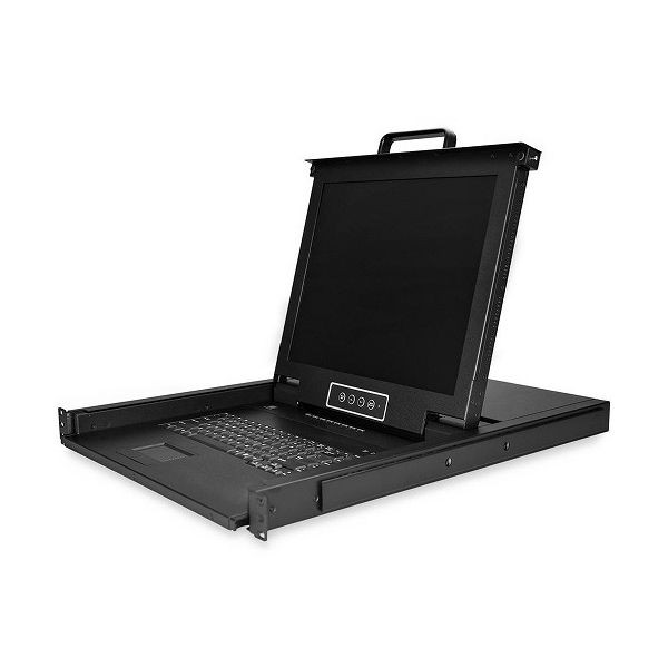 StarTech.com ラックマウント対応KVMコンソールドロワー VGA対応17インチLCD 1U 8ポートKVMスイッチ搭載 1280x1024 RKCONS1708K(代引不可の通販は