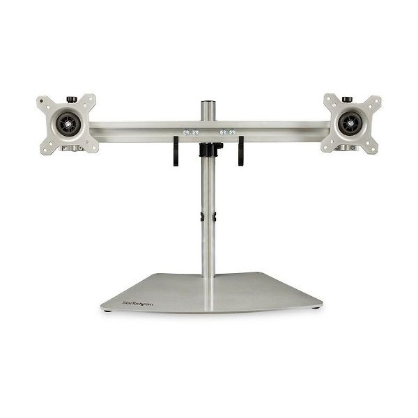 StarTech.com 横型2面液晶モニタースタンド シルバー 24インチVESAマウントディスプレイ対応 ARMDUOSS(代引不可)【送料無料】