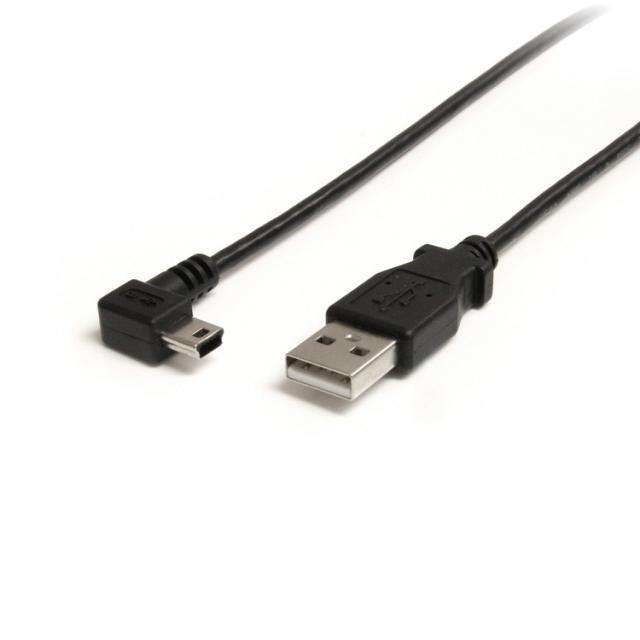 STARTECH.COM LTD USB2HABM6RA 1.8m ミニUSB変換ケーブル miniUSB右向きL型ケーブル USB A端子 オス - USB mini-B端子 オス(代引不可)