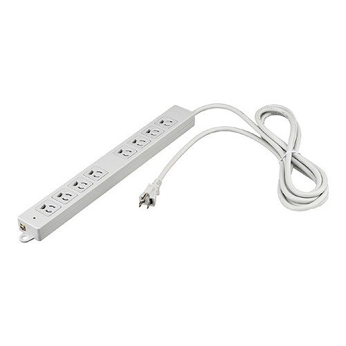 バッファロー 3ピン式電源タップ 2重構造 雷サージ&ランプ付8個口/5mライトグレー BTKPLMJT3850LG(代引不可)【送料無料】