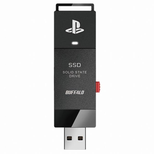 バッファロー PlayStation5 公式ライセンス商品 ポータブルSSD スティック SSD-SAO2.0U3-B(代引不可)【送料無料】