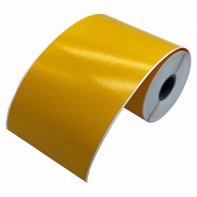 ブラザー工業 熱転写用耐候性ビニルラベル(再剥離/黄色/幅102mmx30m巻/外径