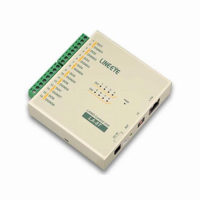 ラインアイ LAN接続型デジタルIOユニット オープンコレクタ出力8点 LA-8T(代引不可)【送料無料】
