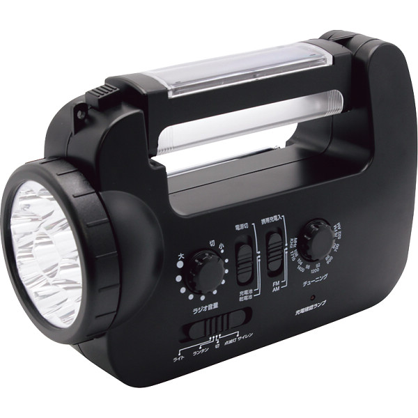ソーラーパネル内蔵手回し充電ラジオライト 18025(代引不可)【送料無料】の通販は 8,880円