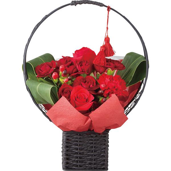 賀寿のお祝い フラワーアレンジメント 赤系(代引不可)【送料無料】 8,170円