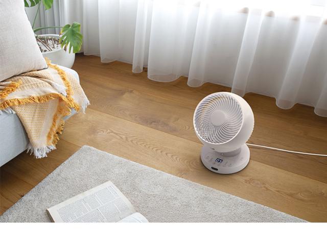 節電センサー付 DCスイングサーキュレーター360 空気循環 送風 22畳 