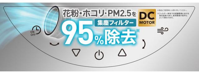 空気清浄機能付 サーキュレーター DC 花粉 ホコリ P.M2.5除去率95%以上 空気清浄 LEDディスプレイ メモリー機能 3枚羽根 おしゃれ リビング 寝室 キッチン 脱衣所 スリーアップ THREEUP CF-T2507WH【送_1