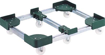 TRUSCO 伸縮式コンテナ台車 内寸500-600X700-800 スチール製【FCD6-5070】(運搬台車・コンテナ台車)【送料無料】の通販は 8,393円