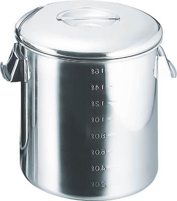 スギコ 18-8目盛付深型キッチンポット 内蓋式 160x160【SH-4616D】(ボトル・容器・ステンレスタンク)【送料無料】