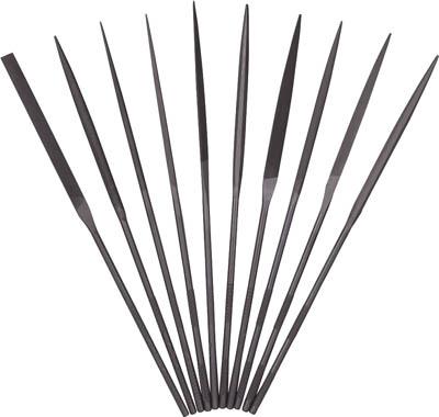 ツボサン 精密ヤスリ 10本組セット【ST01056T】(研削研磨用品・ヤスリ)【送料無料】