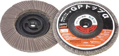 TRUSCO GPトップα ねじ込み式 アランダム Φ100 10枚入 40#【GP100AL 40】(研削研磨用品・ディスクペーパー)