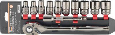 TRUSCO ソケットレンチセット 12角タイプ 差込角12.7 12S【TSW4-12S】(レンチ・スパナ・プーラ・ソケットレンチセット)【送料無料】の通販は