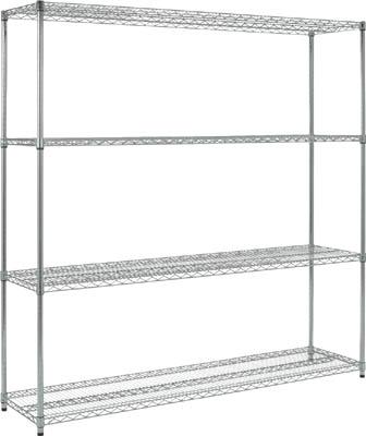 TRUSCO ステンレス製メッシュラック H1838XW605XD305 4段【TSM-6234