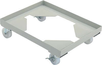 TRUSCO 箱台車 内寸620X430 ナイロン車 自在S付X2【B-5BS】(運搬台車・コンテナ台車)【送料無料】の通販は