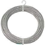 TRUSCO ステンレスワイヤロープ Φ6.0mmX10m【CWS-6S10】(建築金物・工場用間仕切り・ワイヤロープ)【送料無料】