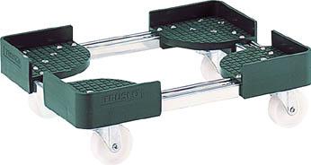 TRUSCO 伸縮式コンテナ台車 内寸400-500X400-500 SUS製【FCD-4040SUS】(運搬台車・コンテナ台車)【送料無料】