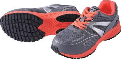 ジーベック 蛍光メチャ軽セフティシューズ 85130 グレー 25.0CM 8513020250【送料無料】