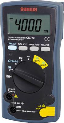 ＳＡＮＷＡ デタルマルチメータ ＤＣ／ＡＣ600Ｖまで【CD770】(計測機器・マルチメーター)【送料無料】