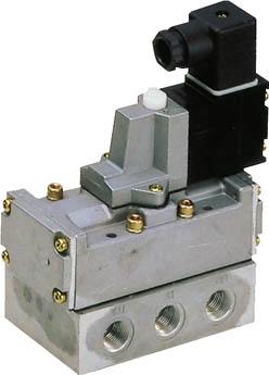 ＣＫＤ 4Ｆシリーズパイロット式5ポート弁セレックスバルブ【4F410-08-AC100V】(空圧・油圧機器・電磁弁)【送料無料】