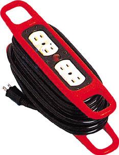 日動 ハンドリール 100Ｖ 2芯×10ｍ 黒【HR-104-B-O】(コードリール・延長コード・延長コード)【送料無料】