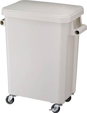 リス 厨房用キャスターペール４５Ｌ 排水栓付 グレー GGYK001【送料無料】